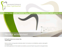 Tablet Screenshot of beierlein-zahn.de